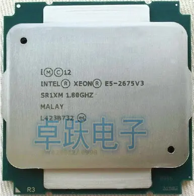 E5-2675 V3 Original Intel Xeon E5-2675V3 1 80 GHz 16-Core 40MB E5 2675 LGA2011-v3 Бесплатная доставка | Компьютеры и