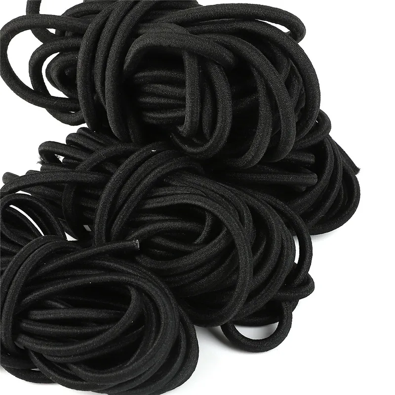 2 Meters Black Strong Elastic Rope Cords Bungee Shock Stretch String for Crafts DIY Outdoor Project Tents Kayak Boat Bag Luggage