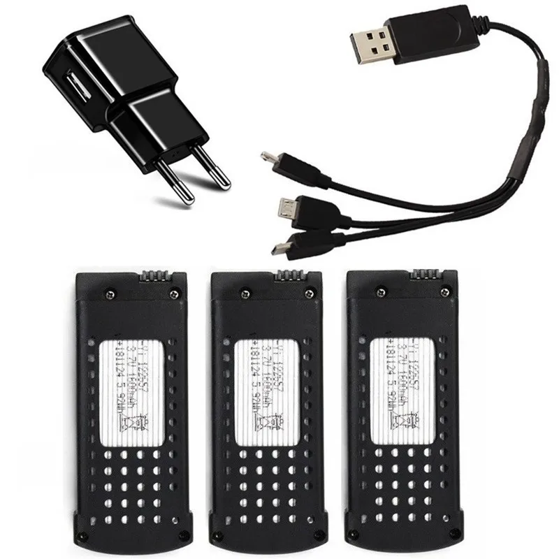 

( 3-in-1 ) 3.7V 1600mAh Lipo Battery Charger Sets For SG106 RC Helicopter Drone Quadcopter Spare Parts 3.7v Rechargeable Battery