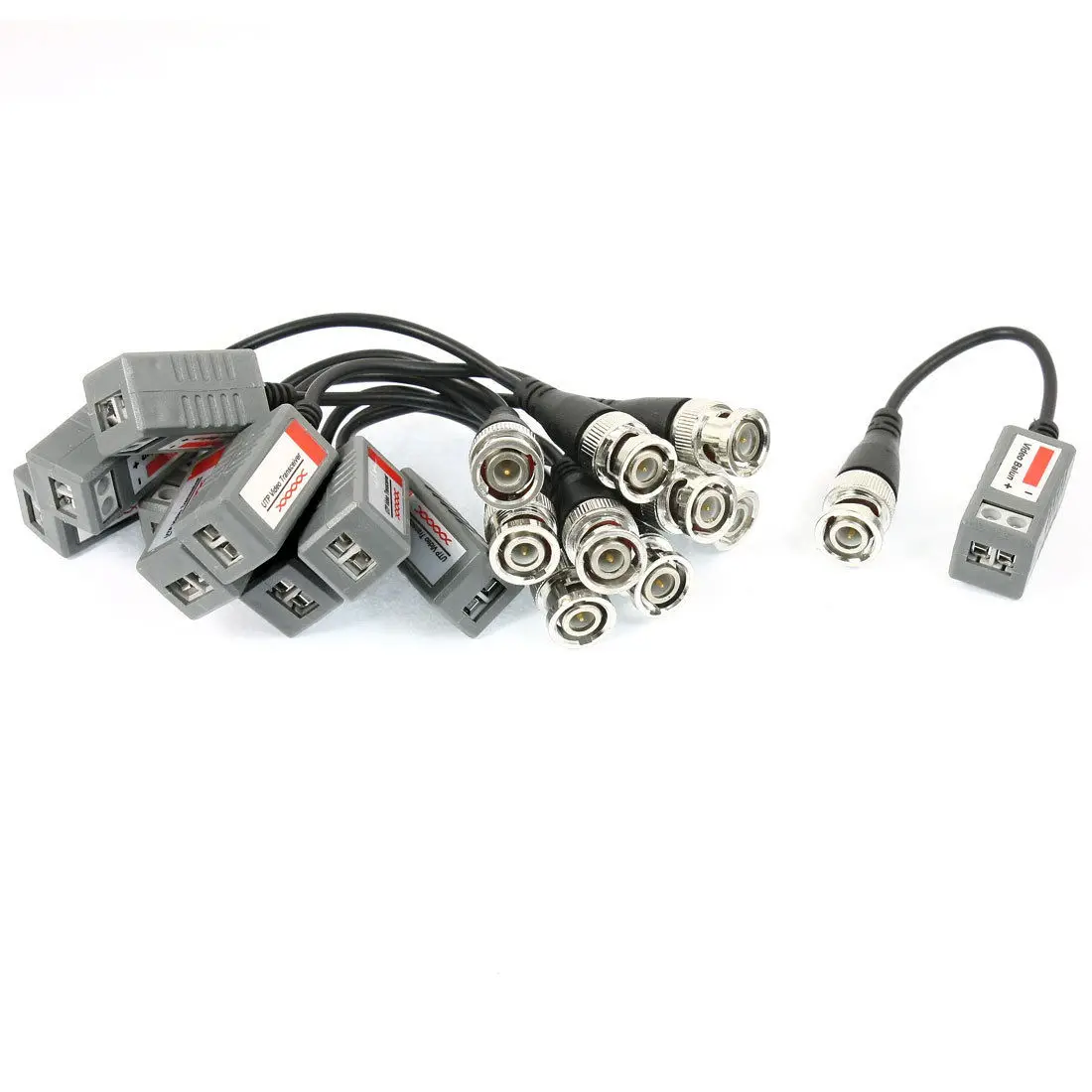 

5 пар BNC Male CCTV Camera Via Twisted UTP CAT5 Video Balun Transceiver