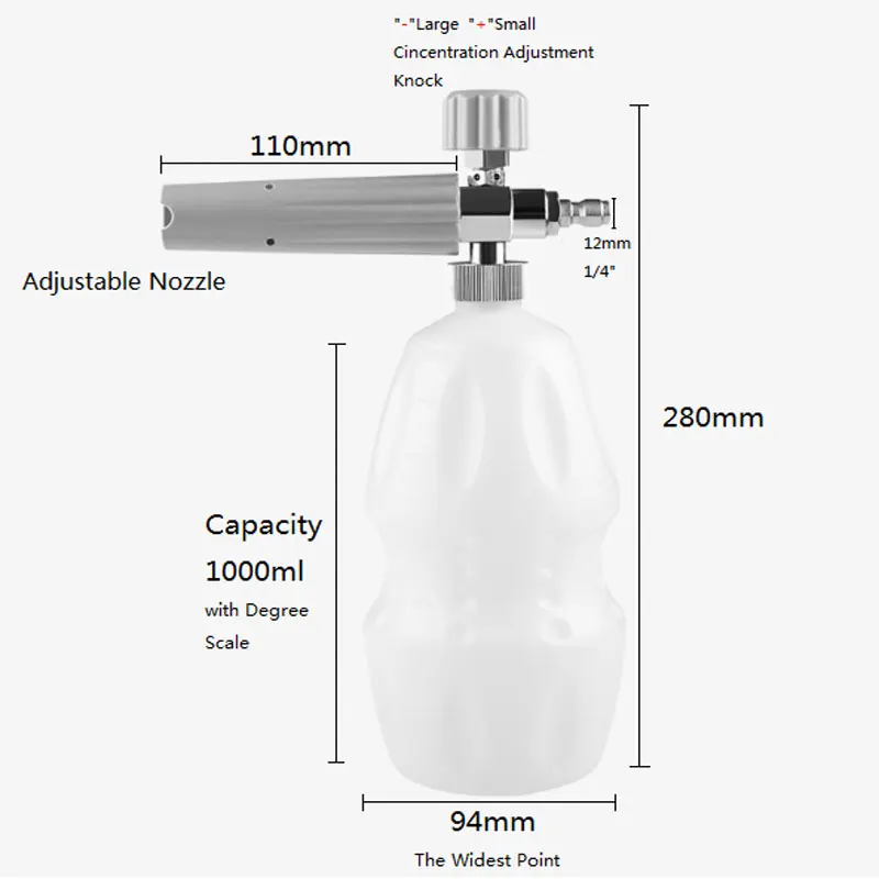 Пенная насадка с латунным адаптером для чистки автомобиля | Автомобили и