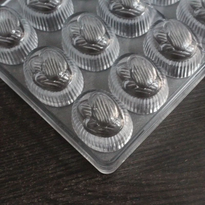 Goldbaking сердце Поликарбонат шоколадная форма PC монета шоколадная форма для выпечки, сделай сам инструменты