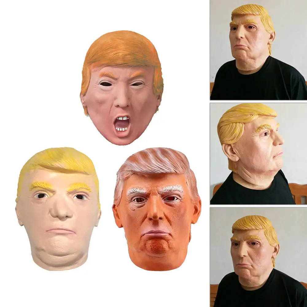 Реалистичная маска Дональда Трампа для Хэллоуина новый латексный костюм