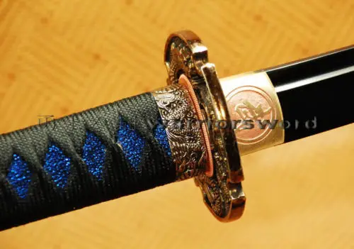 

Japanese Sword Tachi Black Blade handmade forging Full Tang Sharp Blade #265