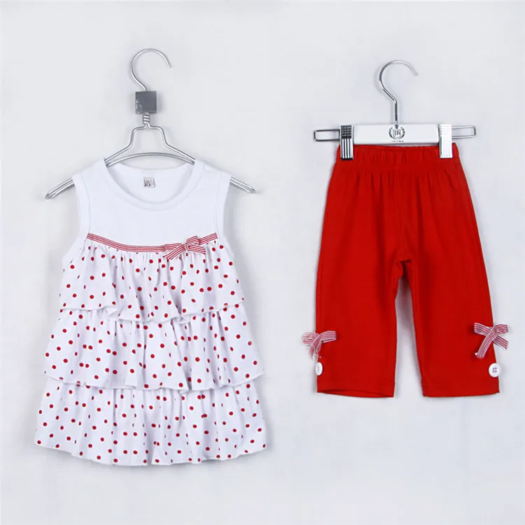 

Summer Pretty Girls Cotton Vest And Middle Pant Kid Girls Fashion Casual Clothing Sets Baby Girls Beautiful Dress 1583