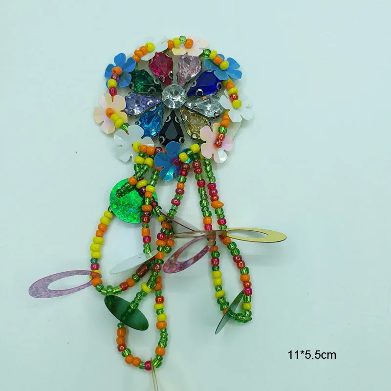 1 шт. блестки для одежды аппликация вышивания|beaded patches|patches for clothingsequin beads patches |