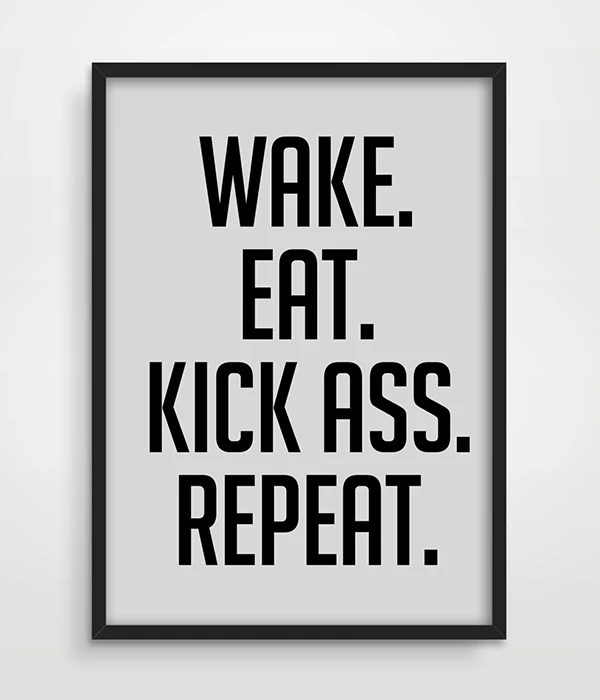 Вдохновляющие цитаты мотивационные принт светильник серый настенный настенные