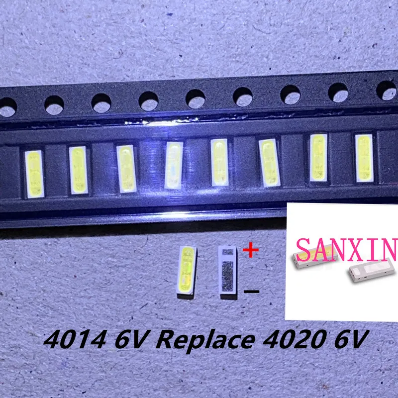 1000 шт./лот 4014 4020 emc CHIP-2 SMD светодиодные бусины холодный белый 1 Вт 6В 150мА для