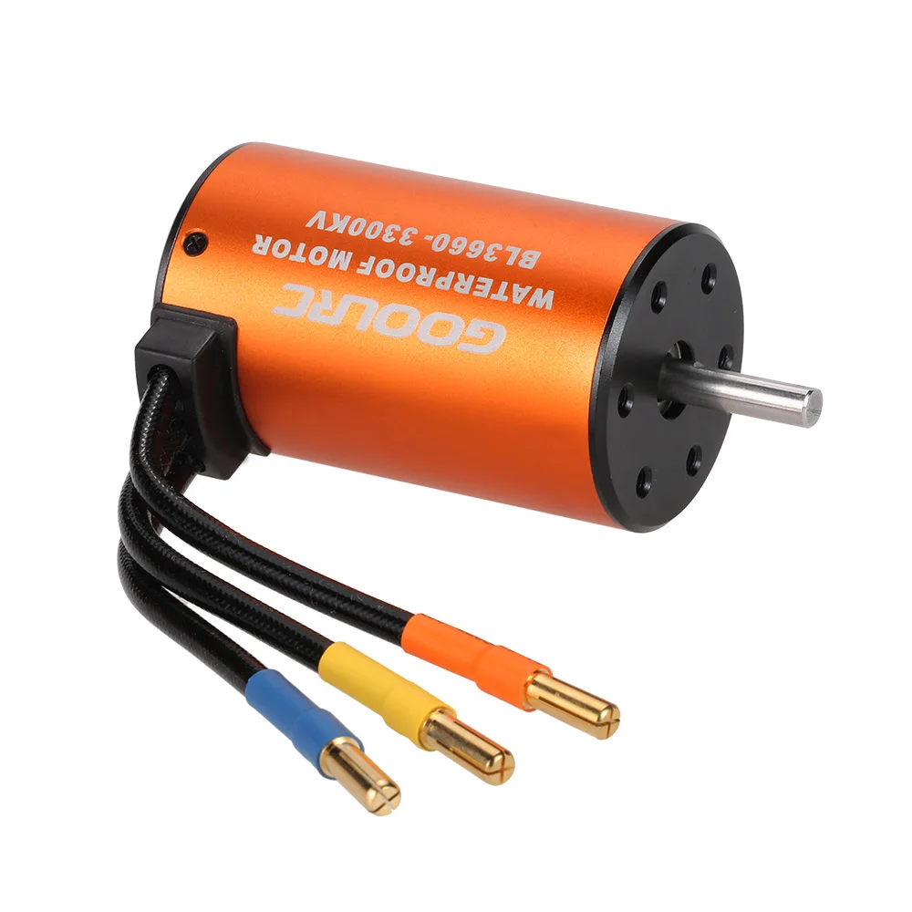 GoolRC 3660 3300KV водонепроницаемый бесщеточный мотор для 1/10 RC Гусеничный