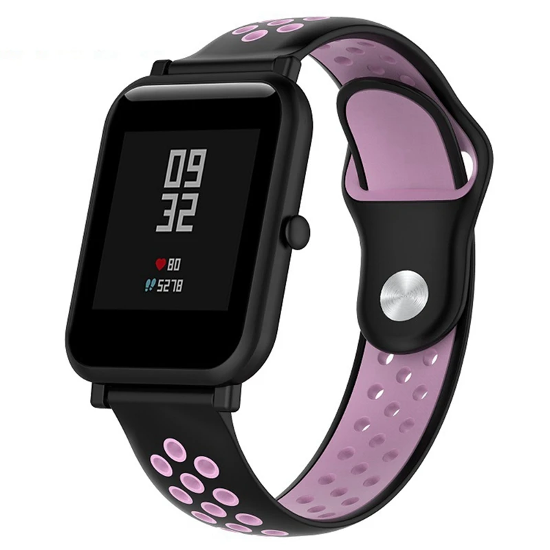 YUEDAER 20 мм браслет ремешок для Xiaomi Amazfit Bip Смарт часы Сменные аксессуары силиконовый ремешок для часов для Amazfit ремешок Bip