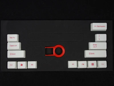14 keycaps-white-red ABS подсветка 14 Keycap OEM профиль Стандартный ключ Ctrl Alt Shift для IKBC AKKO механическая клавиатура - Цвет: 14 keycaps-white-red
