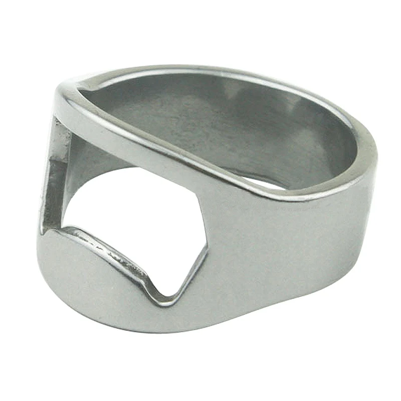

20/22/24mm Mini Bottle Opener Stainless Steel Finger Ring Ring-shape Bottle Beer Cap Opening Remover Kitchen Gadgets Bar Tools
