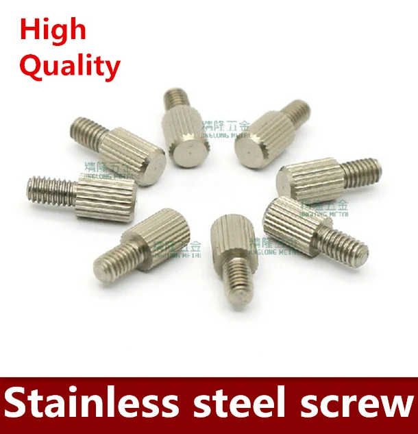 Регулирующий винт M4 * 7 с длинной ручкой 100 шт. ручной из нержавеющей стали