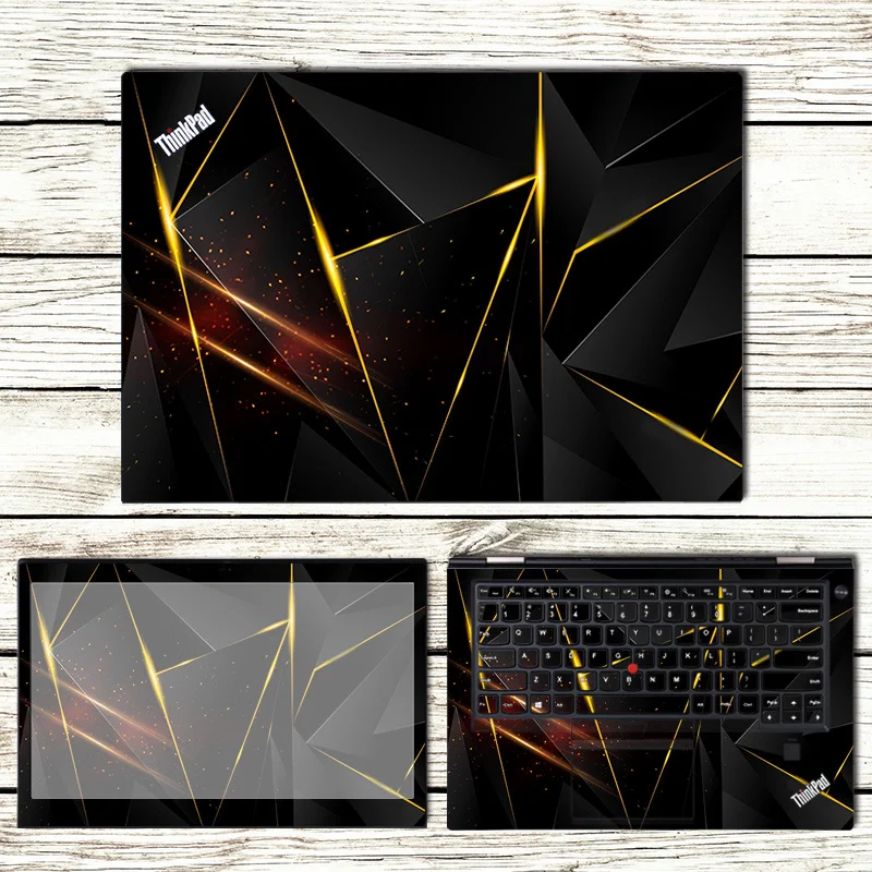 3 стороннее освещение ноутбук кожи Тетрадь Стикеры s для lenovo Thinkpad X280 T470P E580 T480 X1