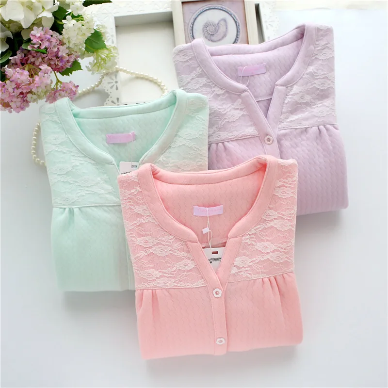 Женские пижамы хлопковые с длинным рукавом новинка Осень-зима пижамный комплект