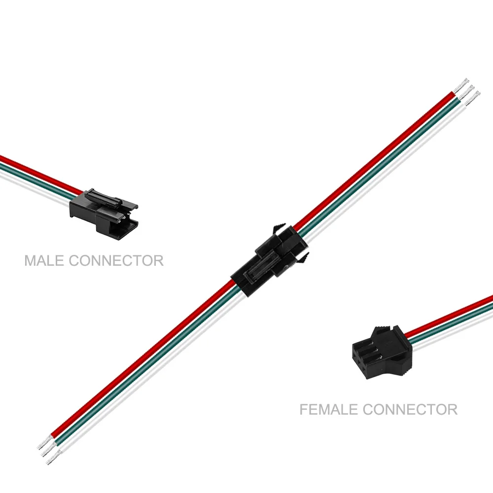 10 пар 2pin/3pin/4pin/5pin SM JST разъем штекер и гнездо для 5050/3528 WS2812B/WS2811/WS2813 RGB Светодиодная