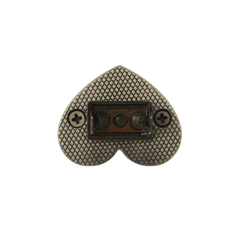 

THINKTHENDO Heart Shape Clasp Turn Lock Twist Lock Metal Hardware For DIY Handbag Bag Purse