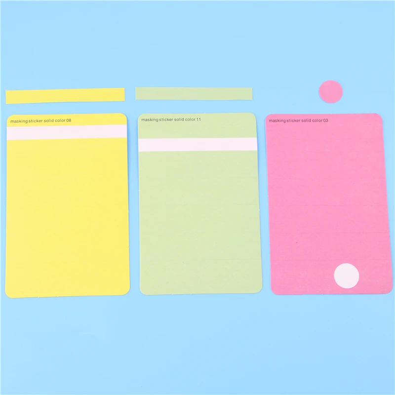 Однотонные Маскировочные Стикеры 27 шт. бумажная лента для скрапбукинга дневника