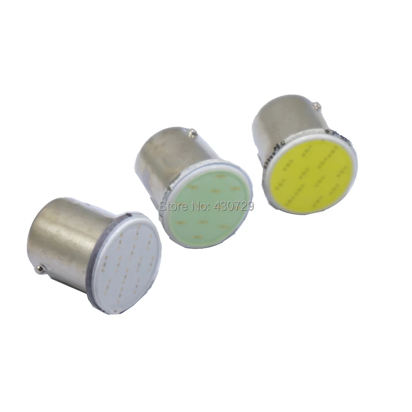 Супер яркий! 6 шт./лот S25 1156 led COB 12SMD BA15S P21W автомобильные сигнальные светодиодные