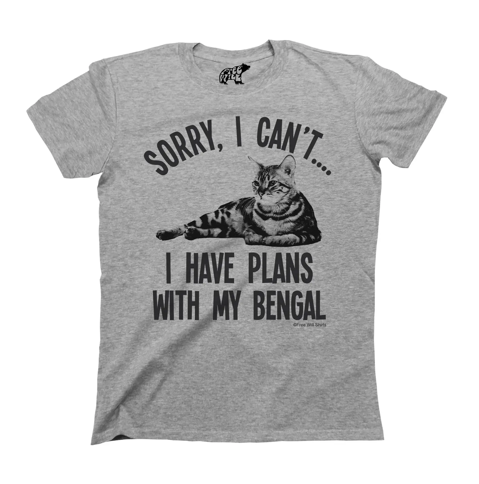 Извините я не могу у меня есть план с My BENGAL унисекс футболка котом мужская женская