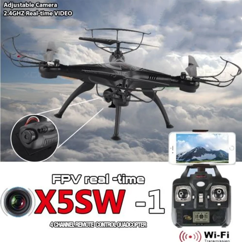 X5SW 1 FPV RC Квадрокоптер Дрон с Wifi камерой 2 4G вертолет дроны передача дистанционного