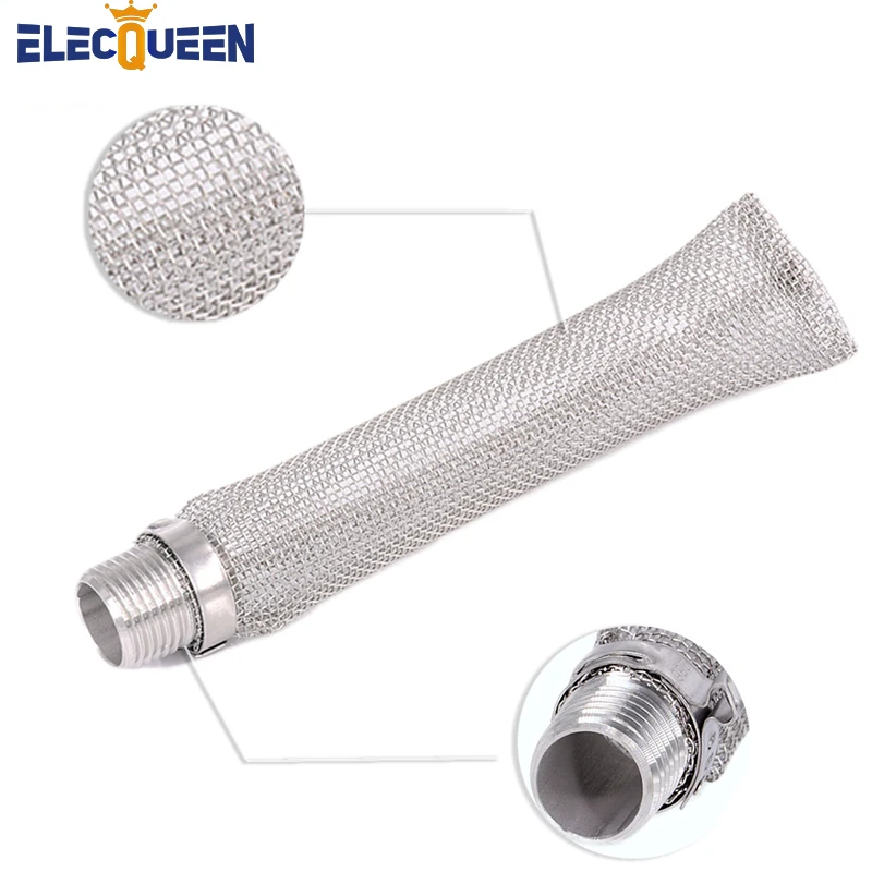

304 Stainless Steel Bazooka screen W/1/2" NPT Thread, 6 inch /15cm Beer Mash Filter/beer Mash kettle For Beer home brewing
