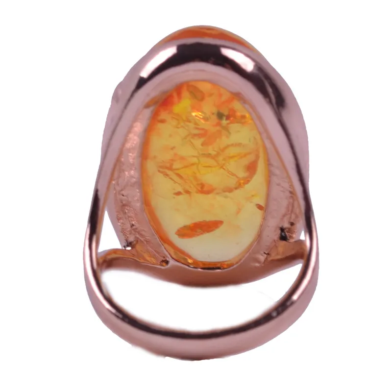 Промоакция доставка уникальное великолепное Золотое большое каменное кольцо