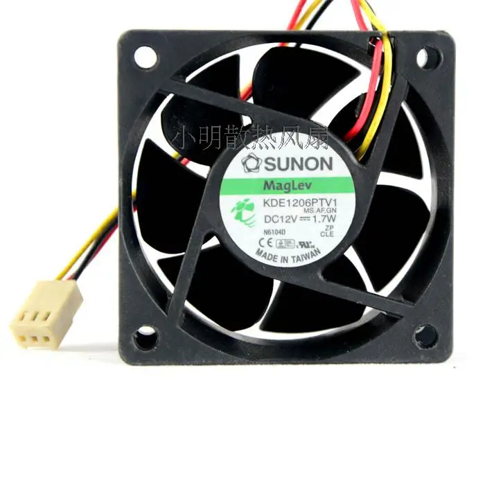 ADDA KDE1206PTV1 12 в 1 7 Вт 3 проводной охлаждающий вентилятор 60x60x25 мм|cooling fan|sunon kde1206ptv1cooling
