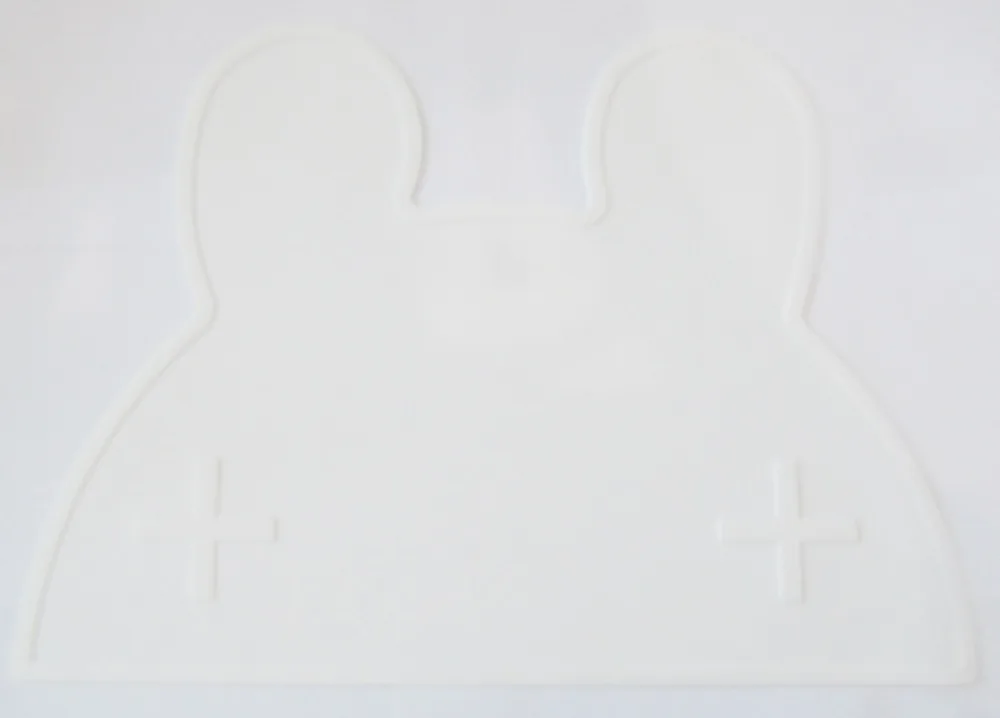 Rabbit White Силиконовая переносная подставка с милым медведем, Кроликом, автомобилем для детей, термостойкая прокладка для малышей, Водонепроницаемая скатерть, коврик - Цвет: Rabbit White