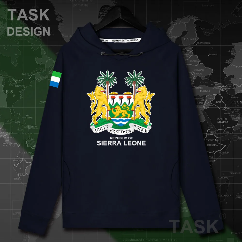 Мужская толстовка с капюшоном Sierra Leonean SL SLE пуловер уличная одежда спортивный