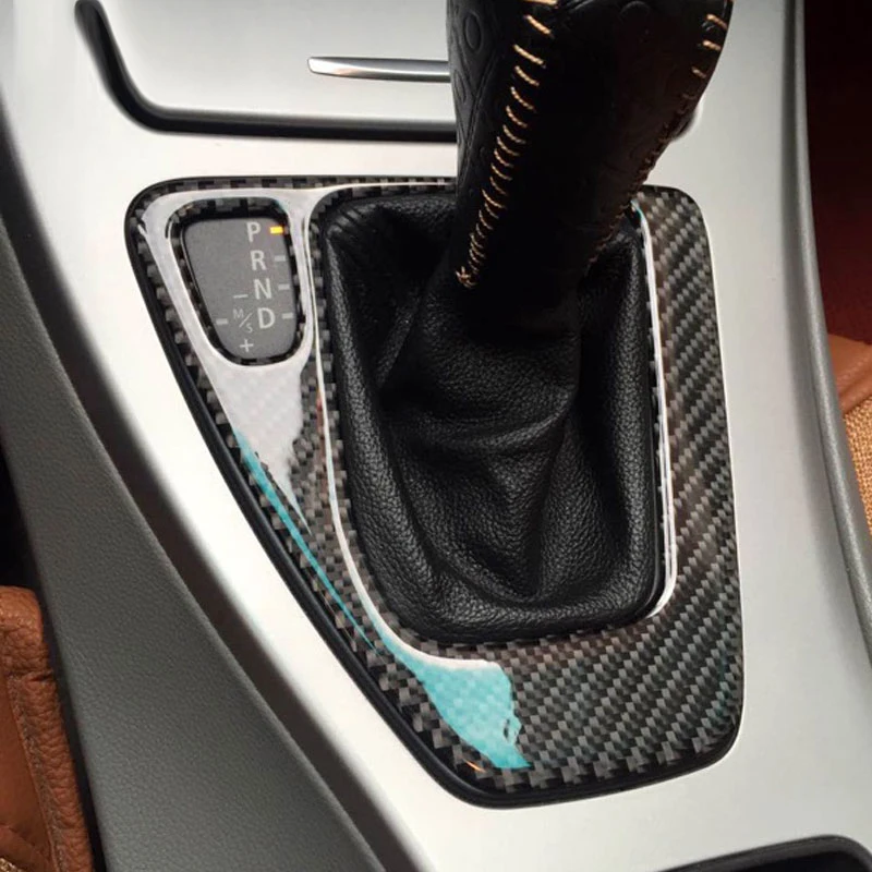 Car Control Gear Shift Panel Carbon Fiber Sticker Decorative Cover Trim Strip For Bmw E90 E92 3 Series 2005-2012 | Автомобили и