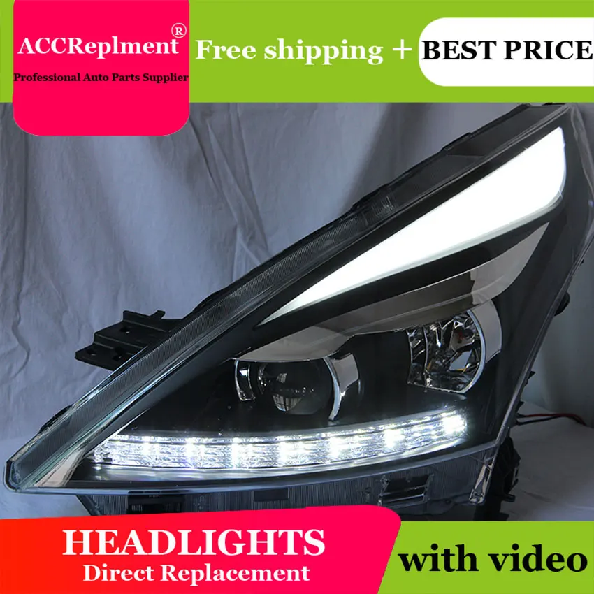 

Car Styling for Nissan Teana LED Headlight 2008-2012 Altima Headlight DRL Lens Double Beam H7 HID Xenon bi xenon lens