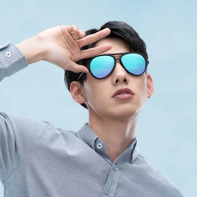 Xiaomi TS Ice Blue Авиатор солнцезащитные очки с поляризованными линзами TR90 большая
