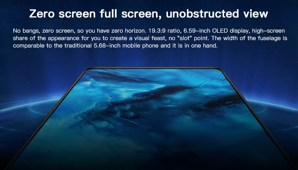 Мобильный телефон Global VIVO NEX A, 8 ГБ, 128 ГБ, Восьмиядерный процессор Snapdragon 710, экран 6,59 дюйма, отпечаток пальца, автоматическая камера, 4000 мАч, телефон