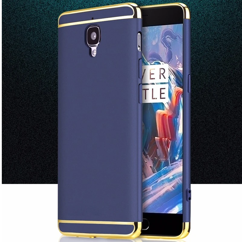 GKK гальванический щит серии для OnePlus 3t 3 чехол A3000 WIith мягкая пленка три жестких один плюс 3 OnePlus3 T чехол для телефона s