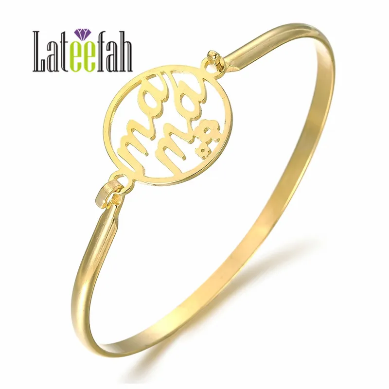Lateefash уникальные браслеты для женщин браслет Diy с китайской орфографией мама