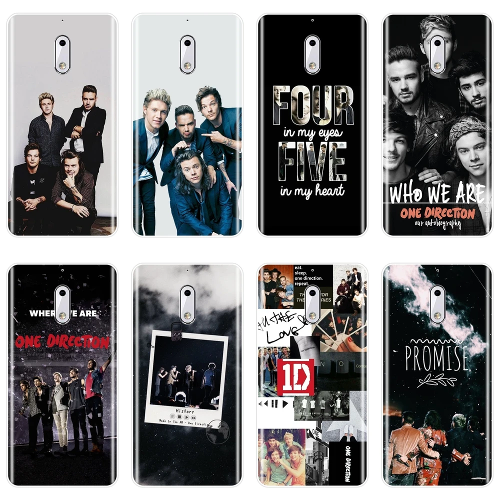 Крутая задняя крышка Star One Direction для Nokia X6 7 Plus Модный мягкий силиконовый чехол