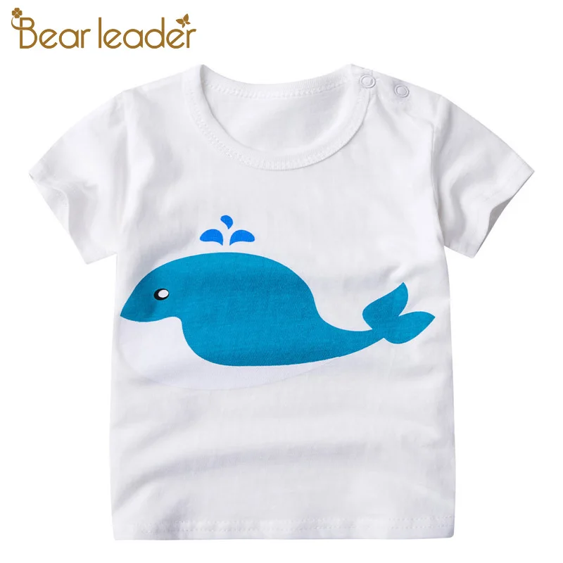 Bear Leader/детская одежда г., Детская рубашка детская футболка с короткими рукавами и круглым вырезом одежда для детей от 1 до 4 лет