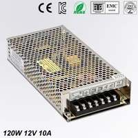 universal12v 10a 120w regulated switching power supply transformer 100 240v ac to dc for led strip light lighting cnc cctv motor