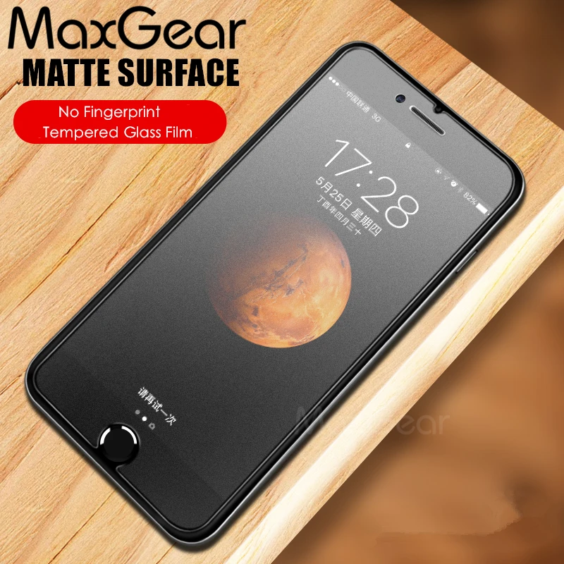 Матовая защитная пленка из закаленного стекла премиум класса для iPhone X 4S 5S SE 6 6S 7 8