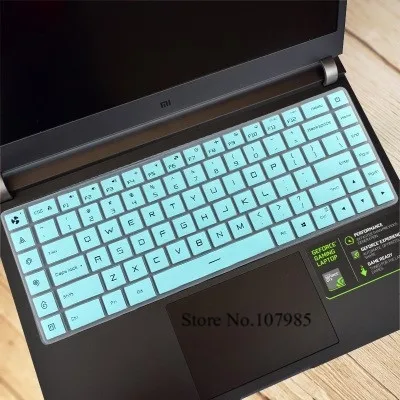 Skyblue 15 дюймов силиконовая клавиатура защитная крышка защитная кожа для Xiaomi mi Ga mi нг ноутбук 15,6 ''i5 GTX 1050 i7 GTX 1060 игра Тетрадь - Цвет: Skyblue