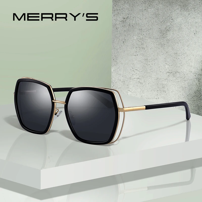 

MERRY'S Women Square Polarized Fashion Sunglasses Ladies Luxury Brand Trending Sun glasses UV400 Protection S6235