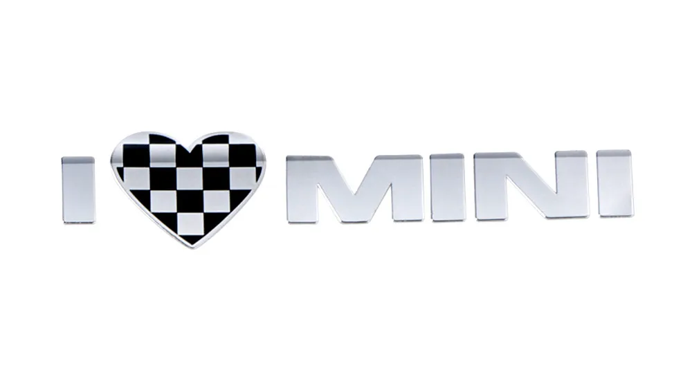 Юнион Джек Металл я люблю мини-наклейка эмблема наклейки для Mini Cooper земляк Clubman F55 F56 R55 R56 R60 F60 автомобильные аксессуары