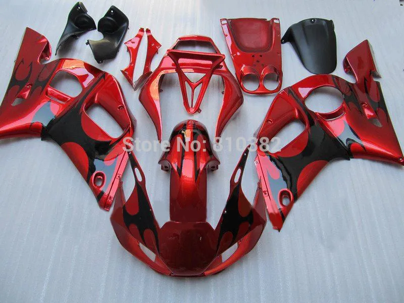 Комплект обтекателей для мотоцикла на заказ YZFR6 98 99 00 01 02 YZF R6 1998 2000 2002 YZF600