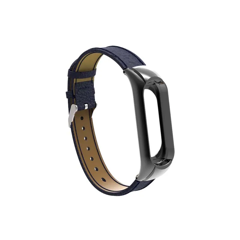 Teamyo mi Band 3 Ремешок Браслет из натуральной кожи для xiaomi mi band 3 Смарт-часы браслет аксессуары ремешок браслет mi Band 3