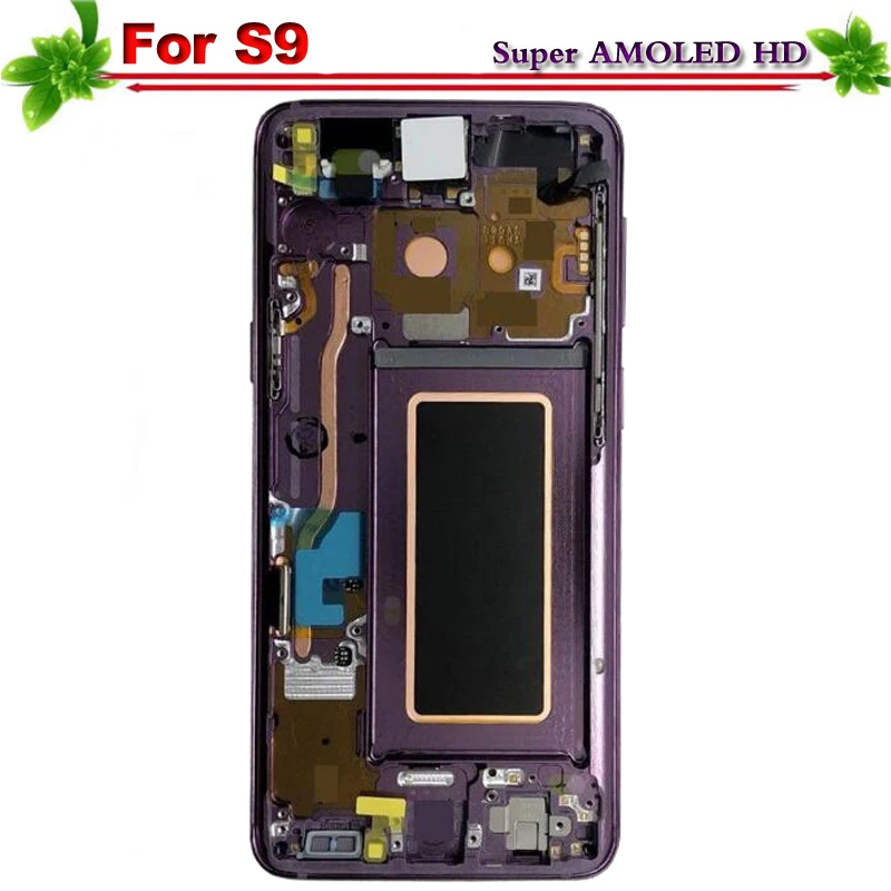 Super Amoled для SAMSUNG Galaxy S9 G960 G960f ЖК дисплей Дисплей с рамкой Сенсорный экран планшета