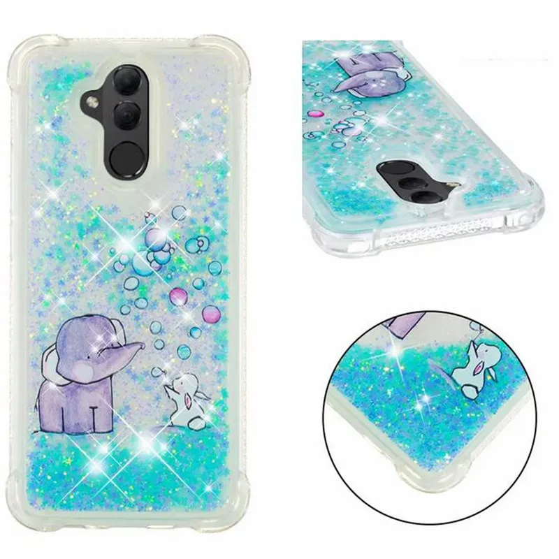 Bling Quicksand Case For Huawei Mate20 Liquid Glitter girl Back cover mate20Pro mate20lite Phone Cases coque |