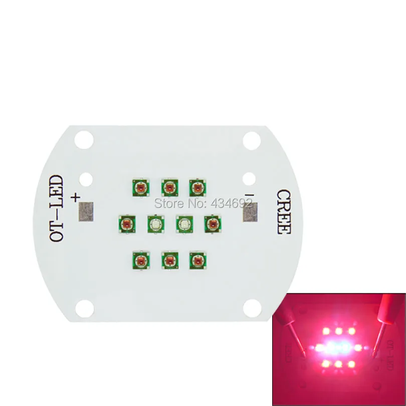 30W Cree XPE XP E Led Bulb Blue 470nm (2PCS) + Red 620 630nm (8PCS) Mix Color Multichip LED Plant Grow Light DIY Emitter 24 26V 1000MA лампа