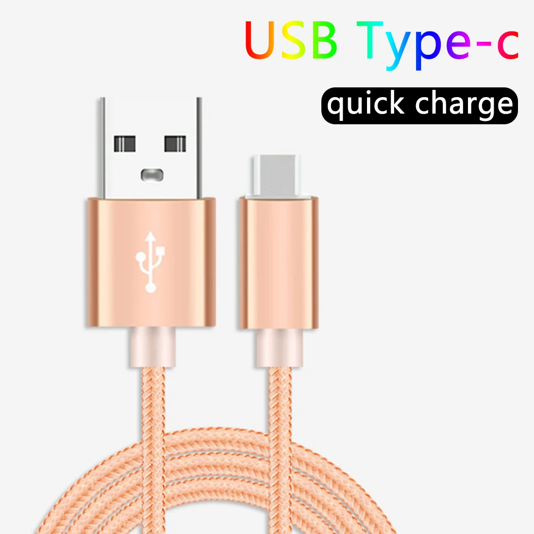 Кабель USB Type C 2.4A с быстрой зарядкой для смартфона Android синхронизация данных
