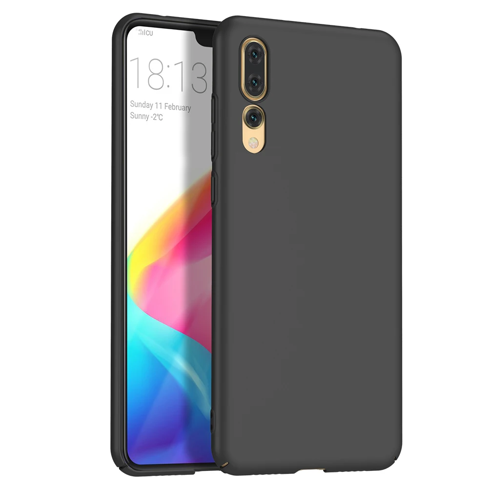 Ultra Thin Hard Case for Huawei P20 Lite Frosted Back Cover Pro Full Protective Tempered Glass |